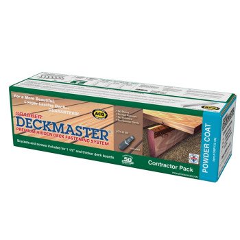 Grabber Construction Deckmaster Series DMP175-100 Hidden Bracket, Powder-Coated, For: 2x Decking Grabbergard Brackets