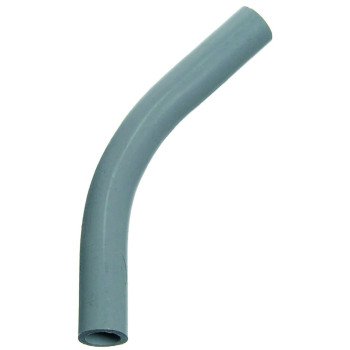 Carlon UA7AFR-CAR Elbow, 1 in Trade Size, 45 deg Angle, SCH 40 Schedule Rating, PVC, Plain End, Gray