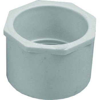 IPEX 035667 Reducer Bushing, 2-1/2 x 2 in, Spigot x Socket, PVC, White, SCH 40 Schedule