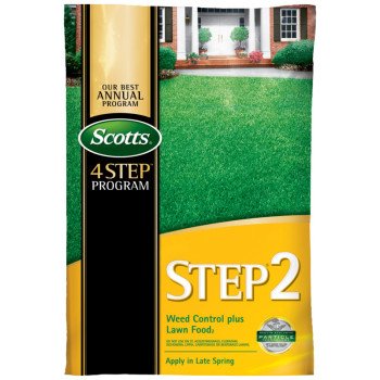 Scotts STEP 2 23616 Plant Food Plus Weed Preventer, Granule, Spreader Application, 13.79 lb Bag