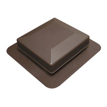 6050BR SQUARE TOP RF VENT BRWN