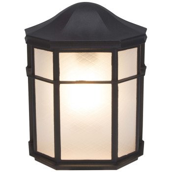 PORCH LIGHT WALL BLK          