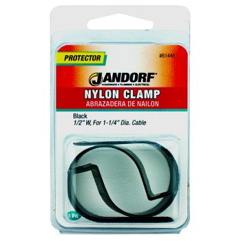 Jandorf 61446 Cable Clamp, Nylon, Black