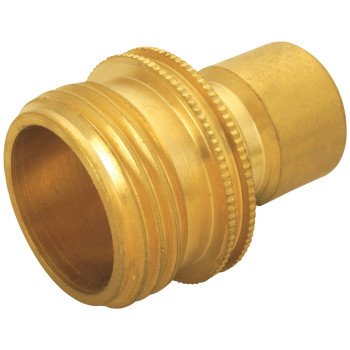 Landscapers Select GB9610 Hose Connector, 3/4 in, Male, Brass, Brass