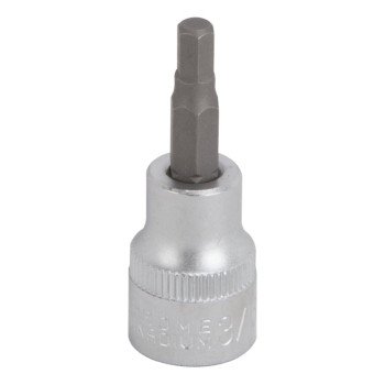 Vulcan 3506005620 Fractional Hex Bit Socket, 3/16 in Tip, 3/8 in Drive, Chrome, 1-7/8 in OAL