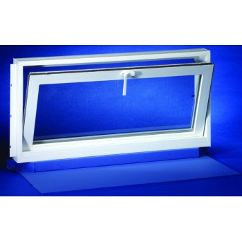 Duo-Corp Aristoclass Series 3224ART Hopper Basement Window, Glass Glass/Screen, Vinyl Frame