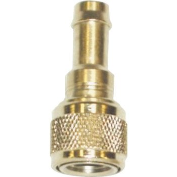 US Hardware M-050C Fuel Line Connector, Brass, Chrome