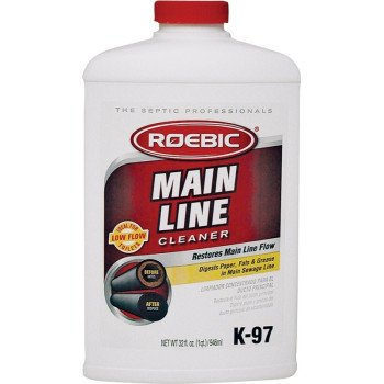 Roebic K-97 Main Line Cleaner, 1 qt, Liquid, Clear