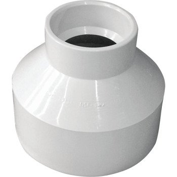 IPEX 193023 Reducing Coupling, 3 x 1-1/2 in, Hub, PVC, White, SCH 40 Schedule