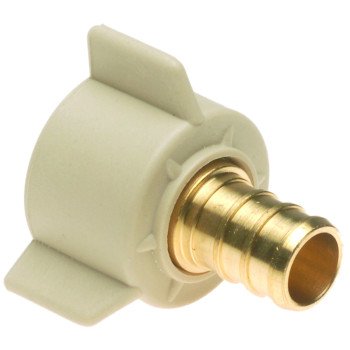 Apollo CPXFB1212S Pipe Adapter, 1/2 in, PEX x FPT, Brass