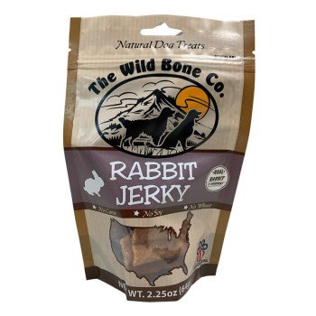 The Wild Bone Co 1940 Dog Treat, All, Jerky, Rabbit, 2.25 oz