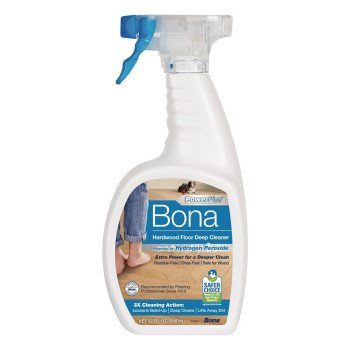 Bona PowerPlus WM850051001 Hardwood Floor Deep Cleaner, 32 oz Bottle, Liquid, Mild, Clear