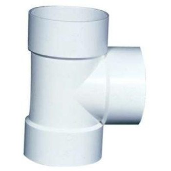 IPEX 040104 Pipe Tee, 4 in, Hub, PVC