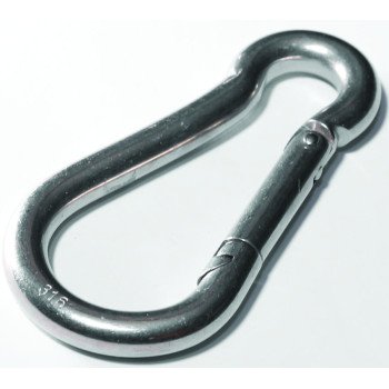 Baron 2450-1/4 Spring Hook Snap Link, Steel, Zinc