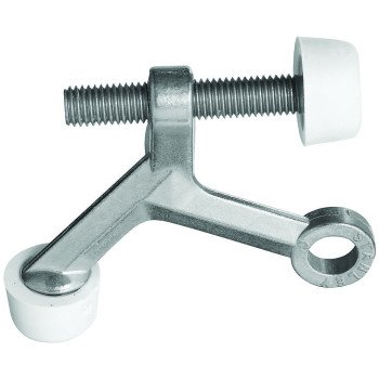 National Hardware N830-122 Hinge Pin Door Stop, Zinc, Satin Nickel