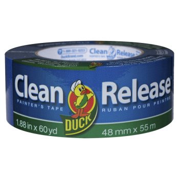 Duck Clean Release 240195 Painter's Tape, 60 yd L, 1.88 in W, Blue