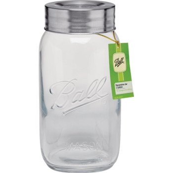 Ball 96268 Mason Jar, 128 oz Capacity, Glass