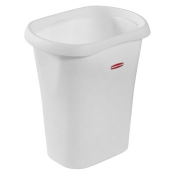 Rubbermaid 5L51 FG5L5100WHT Waste Basket, 12 qt Capacity, Plastic, White, 11.8 in H