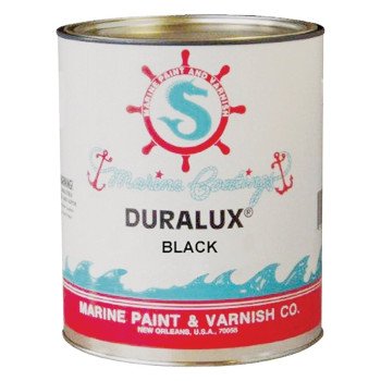 Duralux M722-4 Marine Enamel, High-Gloss, Black, 1 qt Can