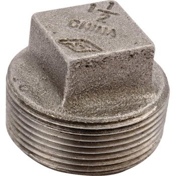 ProSource 31-3/8B Pipe Plug, 3/8 in, MPT, Square Head, Malleable Iron, SCH 40 Schedule