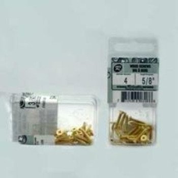 90323 6X3/4 PKG/18 BRASS FH/R 