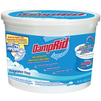 DampRid FG50FFESB Moisture Absorber, 2 lb, Bucket, Pellet, Odorless