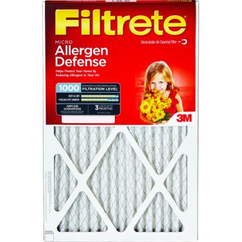 Filtrete 9822-2PK-HDW Air Filter, 30 in L, 20 in W, 1000 um MPR