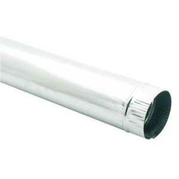 Imperial GV0349 Duct Pipe, 3 in Dia, 30 in L, 30 Gauge, Galvanized Steel