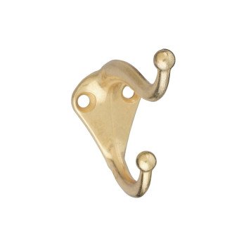 N243-717 HOOK COAT/HAT BRASS  