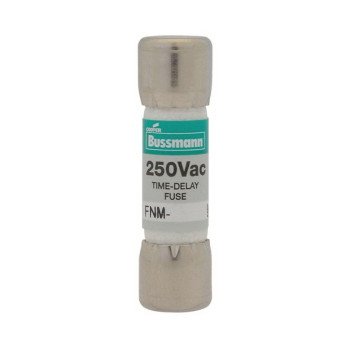 Bussmann FNM-20 Time Delay Fuse, 20 A, 250 V, 10 kA Interrupt, Melamine Body, Ferrule, Holder Terminal