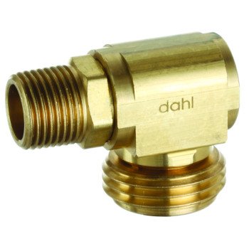 DAHL 620-62-04-BAG Mini-Ball Elbow, 3/8 in, MIP, Male Hose