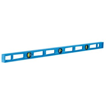 Empire POLYCAST Series 330-48 I-Beam Level, 48 in L, 3-Vial, 1-Hang Hole, Non-Magnetic, Polycast, Blue