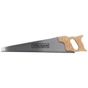 Vulcan JLO-081 Handsaw, 20 in L Blade, 8 TPI TPI, Steel Blade, Wood Handle, Wood Handle