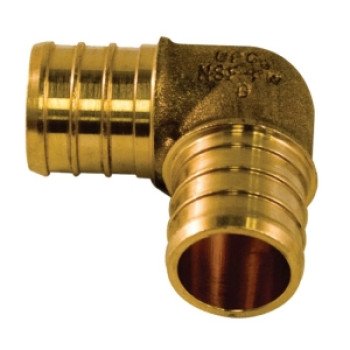 aqua-dynamic 9777-033 Pipe Elbow, 1/2 in, 90 deg Angle, Brass