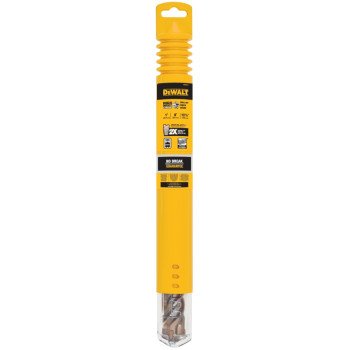 DEWALT DW5818 Drill Bit, 1 in Dia, 13-1/2 in OAL, Helix Flute, 4-Flute, 45/64 in Dia Shank, SDS Max Shank