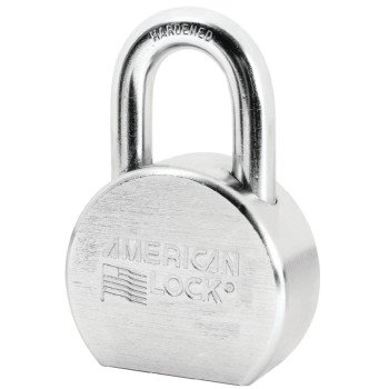 American Lock A700D Padlock, Keyed Different Key, 7/16 in Dia Shackle, 1-1/6 in H Shackle, Steel Body, Chrome