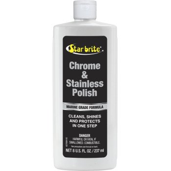 Star brite 827 Series 082708 Chrome and Stainless Polish, Liquid, 8 oz, Bottle