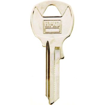 Hy-Ko 11010NA24 Key Blank, Brass, Nickel, For: National Cabinet, House Locks and Padlocks