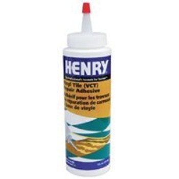 Henry 12396 FRC Vinyl Tile Repair Adhesive, Off-White, 6 oz Bottle