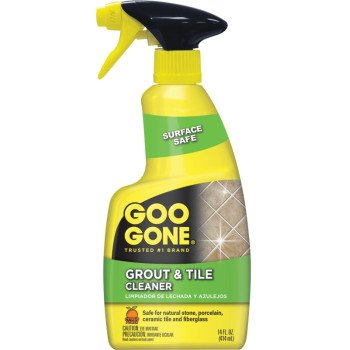 Goo Gone 2052 Grout and Tile Cleaner, 14 oz Bottle, Liquid, Citrus, Clear