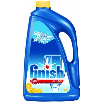 Finish 31514-DNA Dishwasher Detergent, 1.6 L, Gel, Lemon, Blue