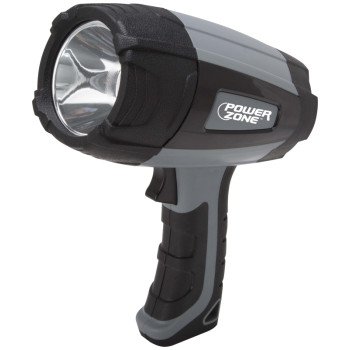 PowerZone 18102203 Handheld Spot Light, 1.5 (For Batteries) V, 1-Lamp, 100 Lumens, ABS Fixture, Black & Gray Fixture