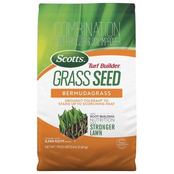 Scotts Turf Builder 18053 4-0-0 Grass Seed, Bermudagrass, 8 lb Bag