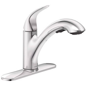 Moen Medina 87039SRS Kitchen Faucet, 1.5 gpm, 1-Faucet Handle, Stainless Steel, Stainless Steel, Deck Mounting