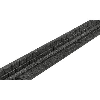 Rubberific RBFE4BK40 Brickface Landscape Edging, 48 in L, L, Rubber, Black