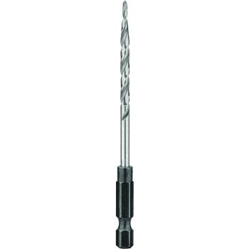 DEWALT DW2537 Drill Bit, 9/64 in Dia, 3 in OAL, Countersink, Spiral Flute, 4-Flute, 1/4 in Dia Shank, Hex Shank