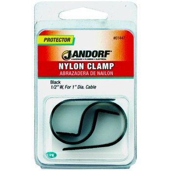 Jandorf 61447 Cable Clamp, Nylon, Black