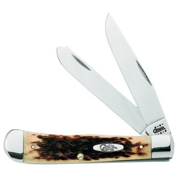 CASE 00164 Folding Pocket Knife, 3-1/4 in Clip, 3.27 in Spey L Blade, Tru-Sharp Surgical Stainless Steel Blade, 2-Blade