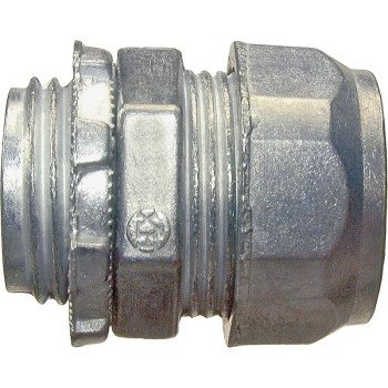 Halex 02115 Connector, 1-1/2 in Compression, Zinc, 5/BX