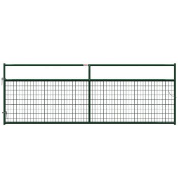 Behlen Country 40132122 Wire-Filled Gate, 144 in W Gate, 50 in H Gate, 6 ga Mesh Wire, 2 x 4 in Mesh, Green